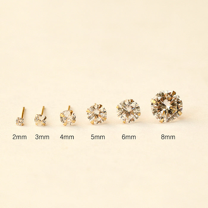 14K Gold Daily Cubic Earring
