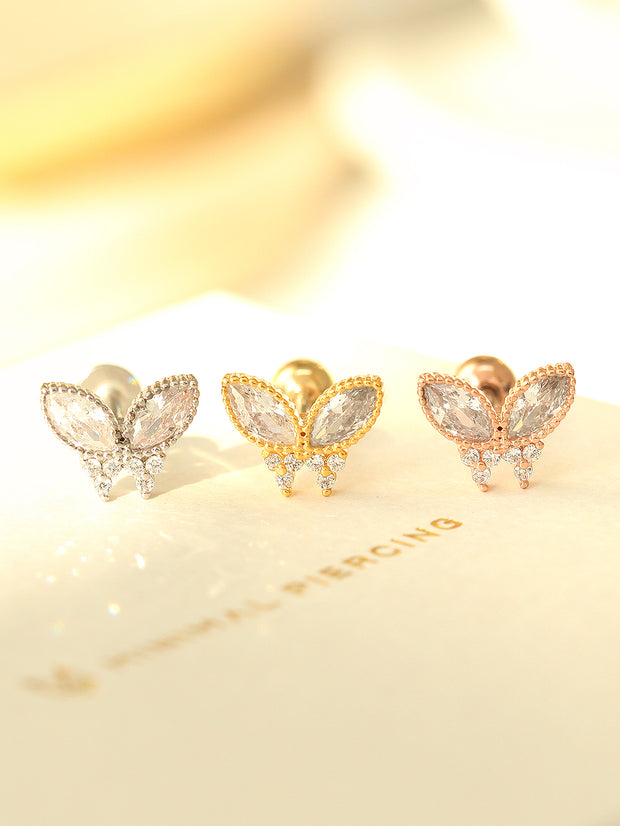 Crystal Butterfly Piercing