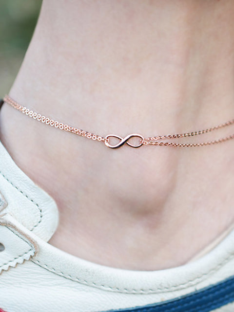 14K gold Infinity Anklet & Bracelet