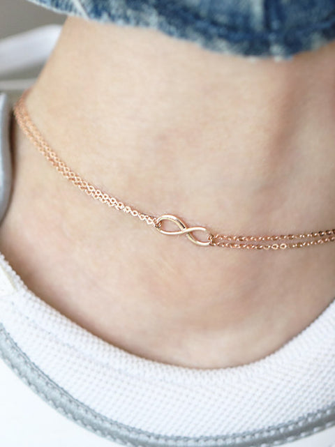 14K gold Infinity Anklet & Bracelet