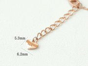 14K 18K Gold Ball Chain Anklet Bracelet