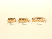 14K Gold Twist Hoop Earring