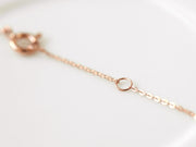 14K 18K Gold Rope Cubic Necklace