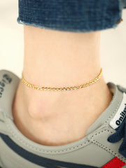 925 Silver Modern Chain Anklet