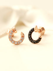 14K Gold Cubic Nail Cartilage Earring 18G16G