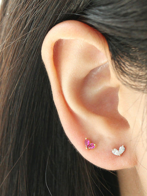 Mini Teardrop Heart Piercing