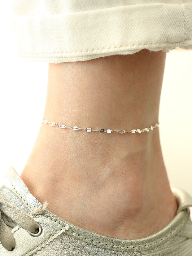 925 Silver Daily Cutting Shine Anklet
