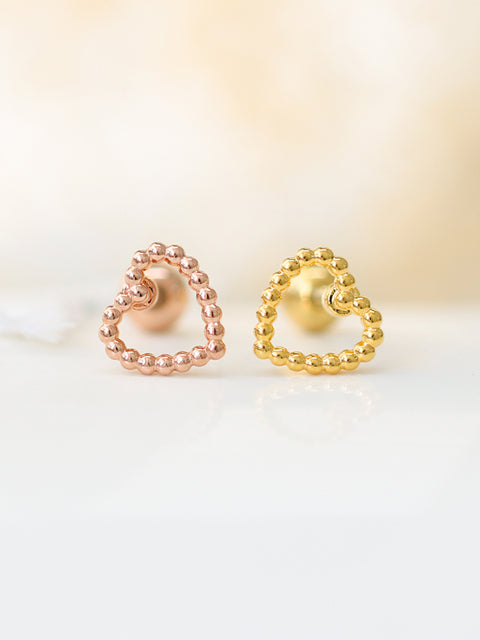 Heart ball Cartilage earring