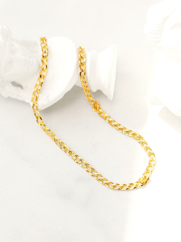 925 Silver Modern Chain Anklet