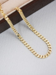 14K Gold Luxe Chain Anklet Bracelet