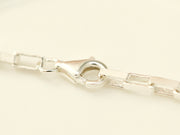 925 Silver Square Chain Anklet & Bracelet
