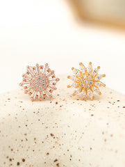 Pretty CZ Big Flower Cartilage earring