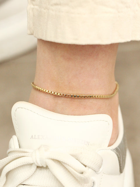 Gold Chain Anklet for Men, 7mm Gold Anklet for Men, Mens Stainless Steel  Anklet, Fashion Cuban Chain Anklet by Vintagerosegallery - Etsy