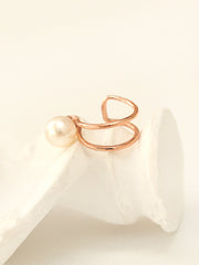 14K Gold  Natural Pearl Ear Cuff