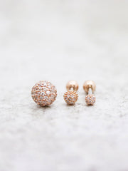 Pave Cubic ball Cartilage earring
