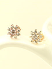 14K Gold Mini Sun Flower Cartilage Earring 20G18G