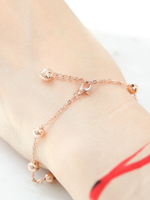 14K 18K Gold Ball Bracelet 5mm