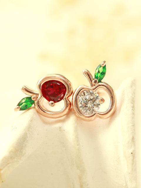 14K Gold Apple Cartilage Earring 18G16G