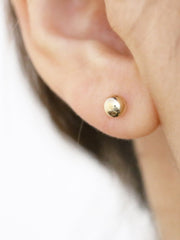 14K Gold Ball stud earring 3mm,4mm,5mm,6mm