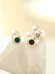 925 Silver color cubic Cartilage Earring 16g