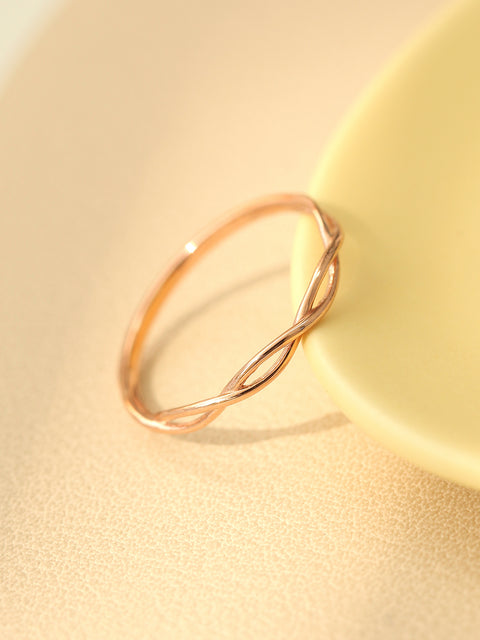 14K 18K Gold Twist Ring