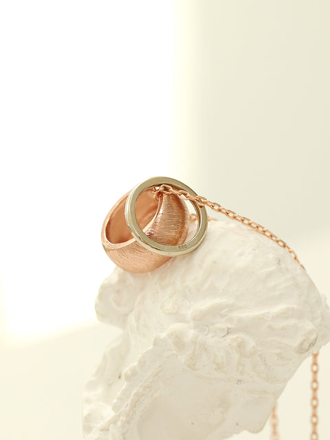 14K 18K Gold Rose White Two Necklace