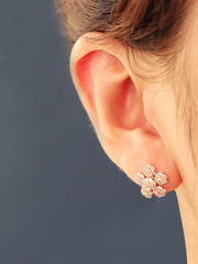 14K Gold Big Flower Cartilage Earring 18G16G