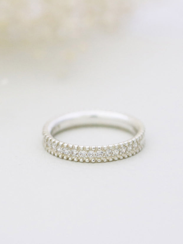 925 Silver Volume Cubic Ring