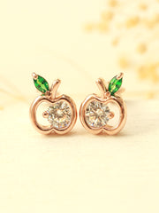 14K Gold Apple Cartilage Earring 18G16G