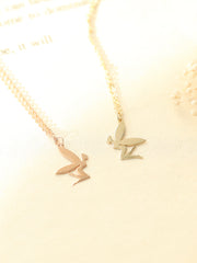 14K 18K Gold Elf Necklace