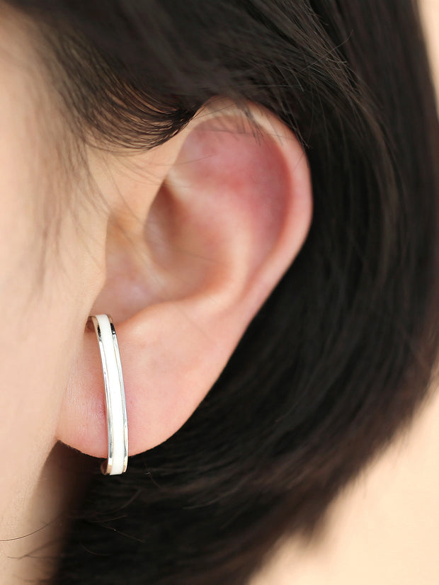925 Silver Enamel Stud Earring