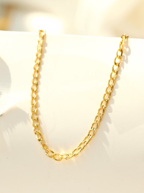 925 Silver Modern Chain Anklet