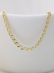 14K Gold Modern Chain Anklet bracelet