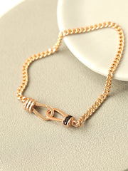 14K Gold Knot Chain Bracelet