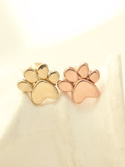 14K Gold Dog's Sole Cartilage Earring 18G16G