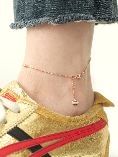 14K 18K Gold Ball Chain Anklet Bracelet