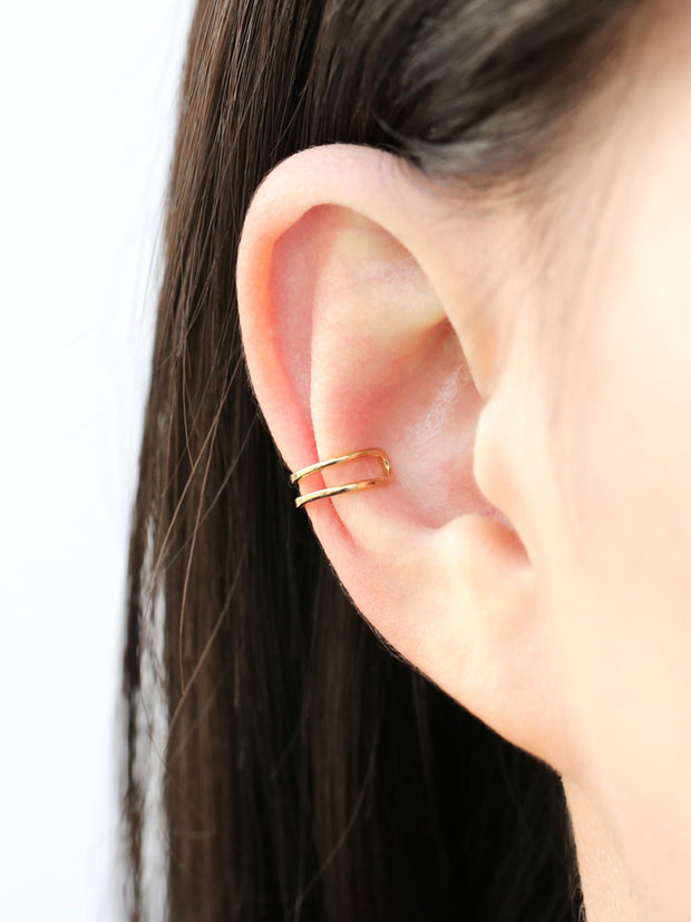 925 Silver Two Line Ear Cuff