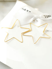 925 Silver Oval / Heart / Star Hoop Earring