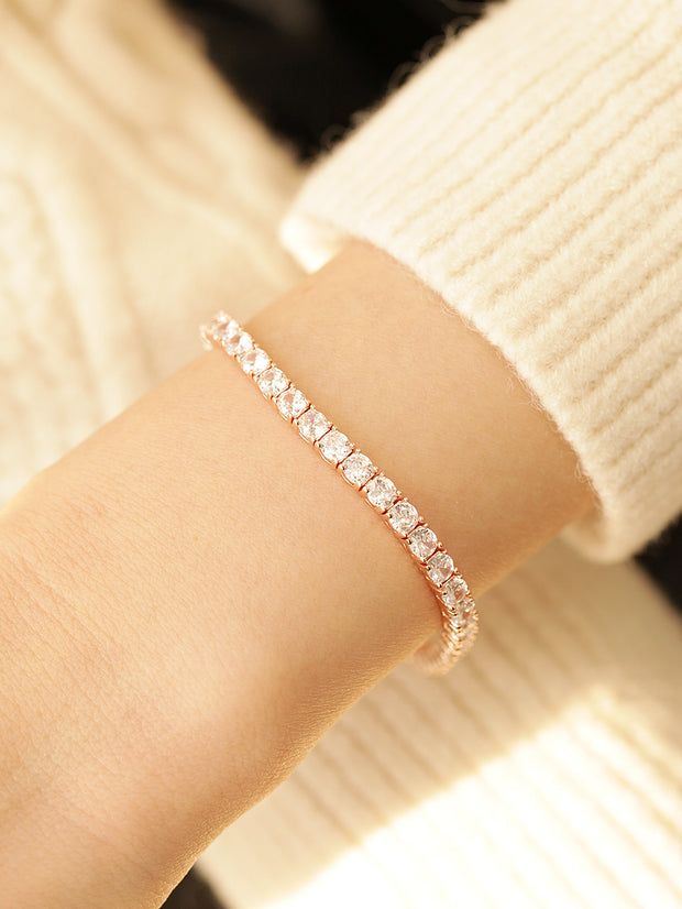 925 Silver Cubic Tennis Bracelet