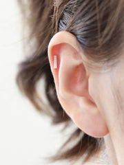 925 Silver Figure cartilage earring 16g
