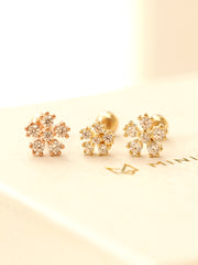14K Gold Daily Cosmos Cubic Cartilage Earring 20G
