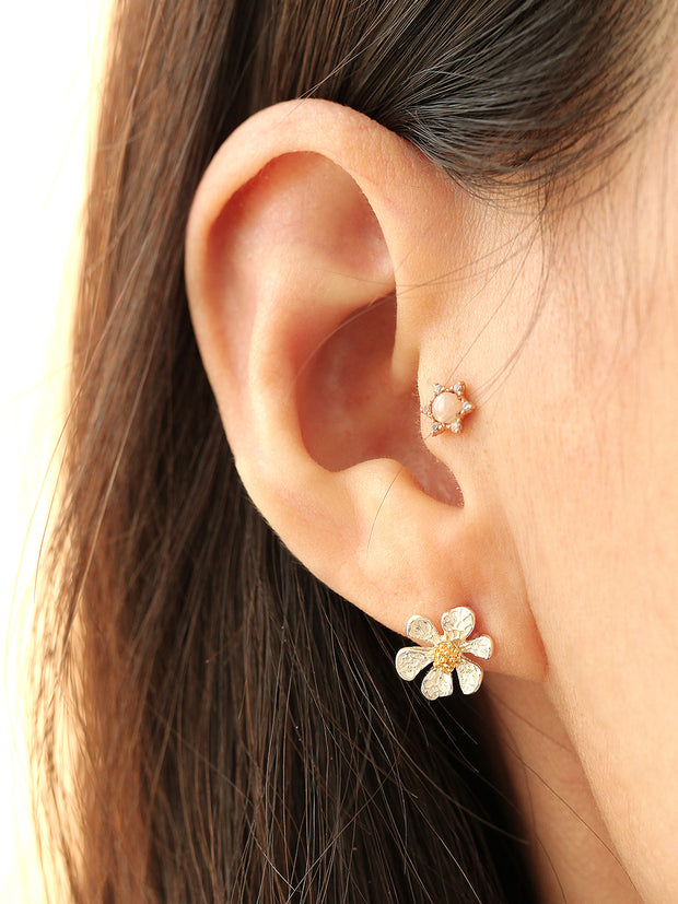 925 Silver Floral Earring & Necklace