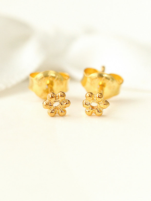 925 Silver Mini Flower Stud Earring