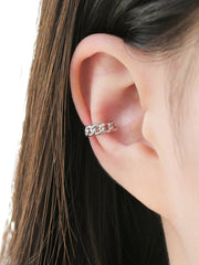 925 Silver Chain Ring Ear Cuff
