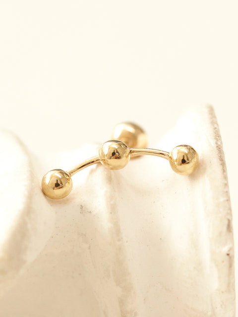 14K Gold Constellation Ball Cartilage Earring 20G