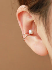14K Gold  Natural Pearl Ear Cuff