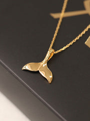 925 Silver Whale Tail Necklace