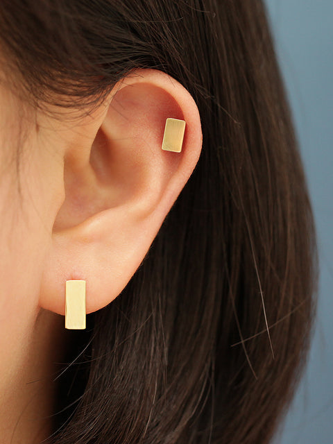 14K gold Stick cartilage earring 20g