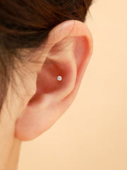 14K Gold 5 Leg Cubic Cartilage Earring 18G16G