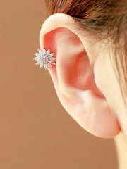 Pretty CZ Big Flower Cartilage earring
